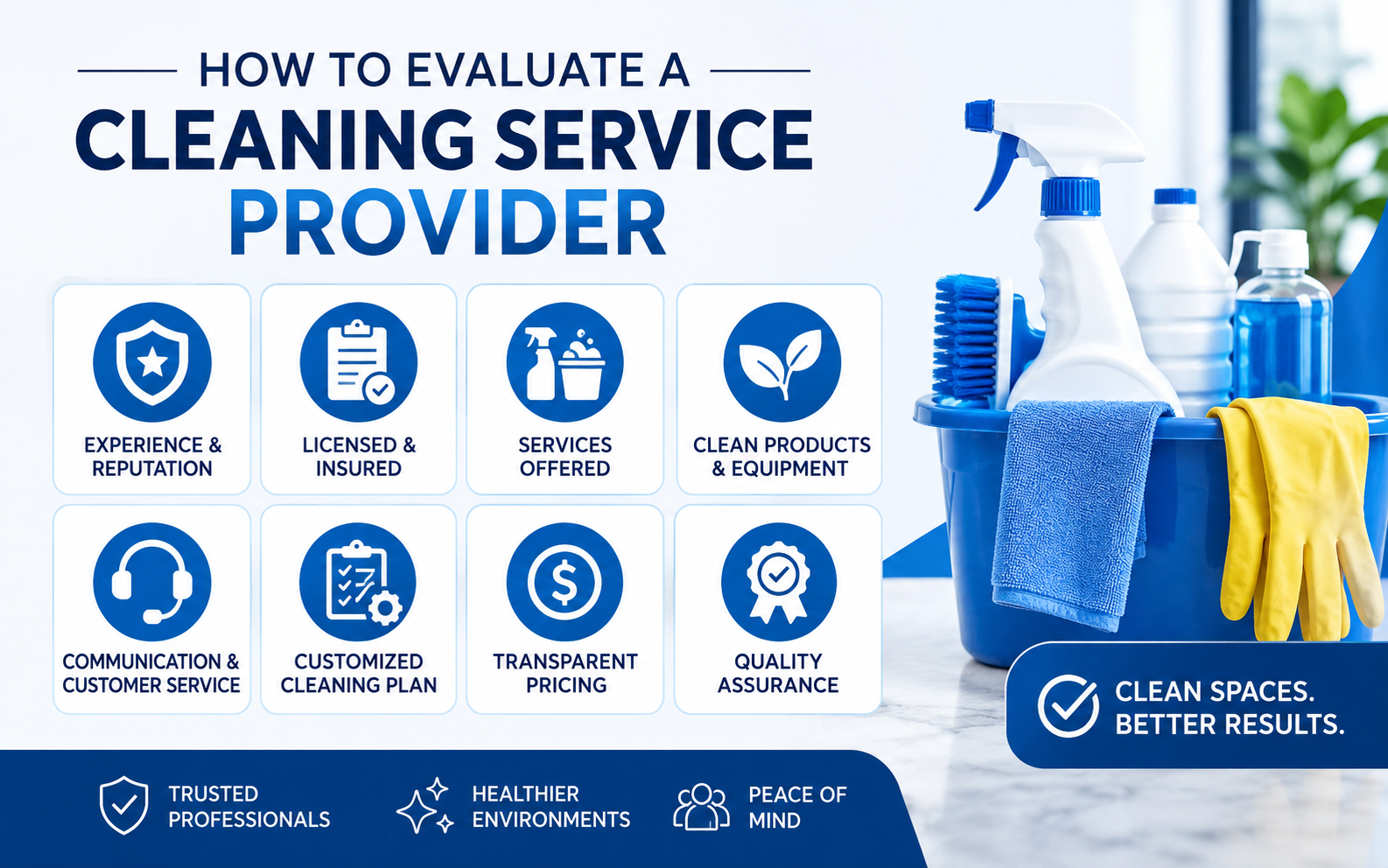 Evaluate your Cleaning Service Provider